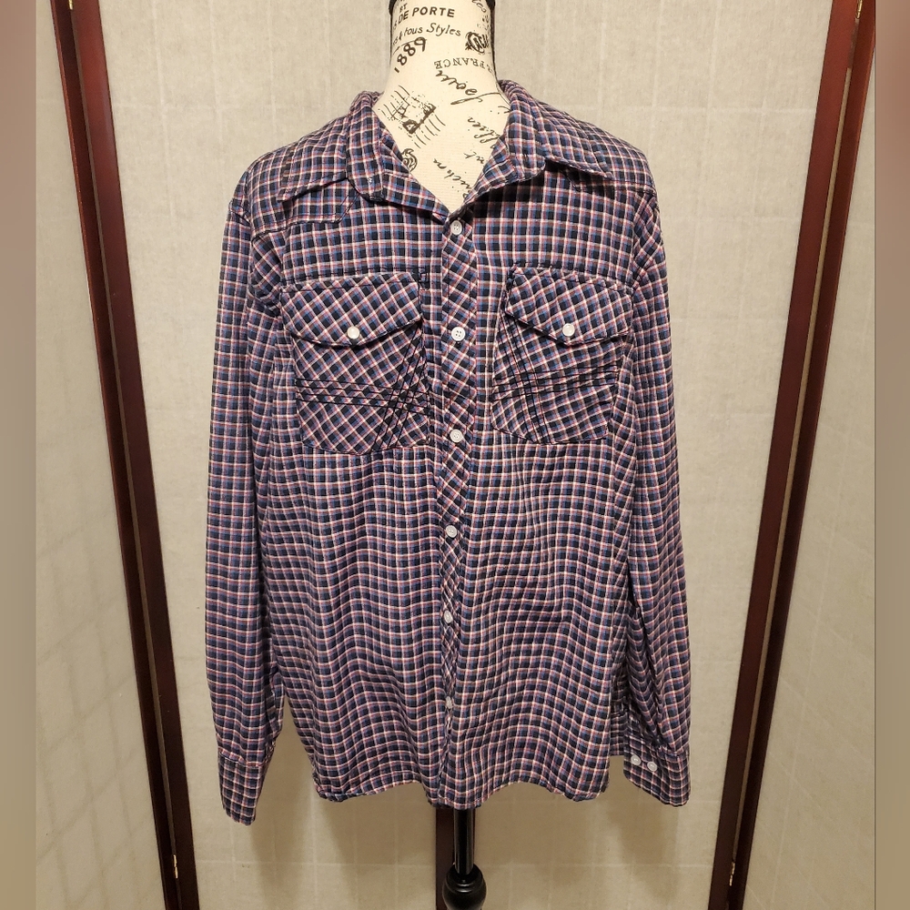 Authentic Plaids By 10W Apparel Dress Shirt